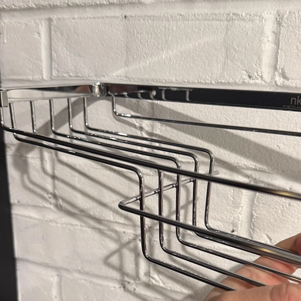 Nk porcelanosa Chrome Wall-Mounted shampoo Rack